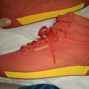 red reebok classics high tops